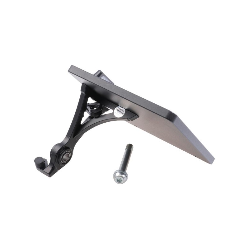 Slide-In Frame Side Mount License Plate Holder Germany 180 x 200 mm Black Powder Coated