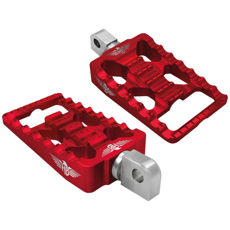 MX V1 Passenger Pegs Red Anodized