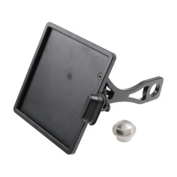 Slide-In Frame Side Mount License Plate Holder Austria 210 x 170 mm Black Powder Coated