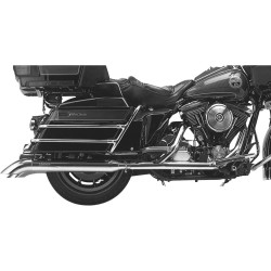 3" Internal Disc Series Slip-On Muffler Fish Tail End Cap Chrome 3"