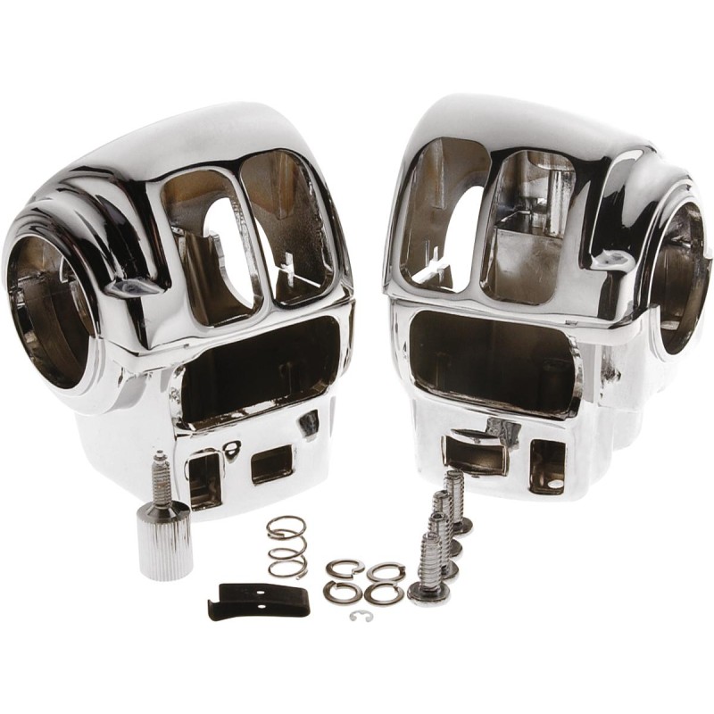 Touring Switch Housing Kit For Radio and Cruise Control Models Black Powder Coated