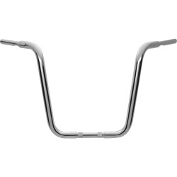 16 Chubby Classic Ape Hanger Handlebar Chrome 1 1/4" Throttle By Wire