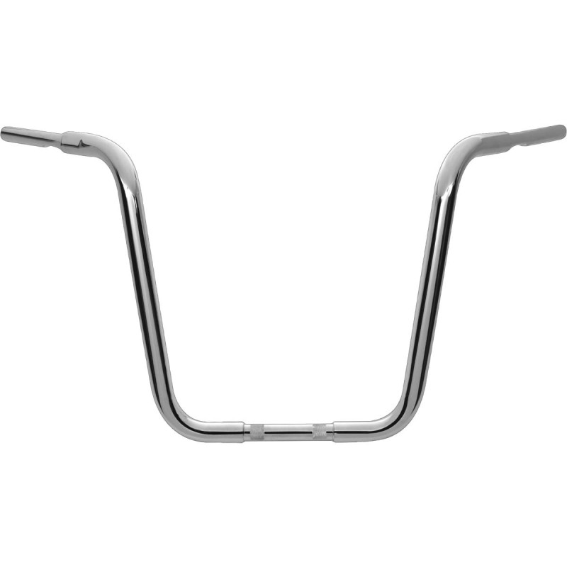 16 Chubby Classic Ape Hanger Handlebar Chrome 1 1/4" Throttle By Wire