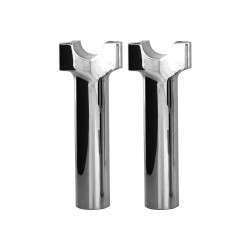 6 Chubby Straight Risers Chrome 1"