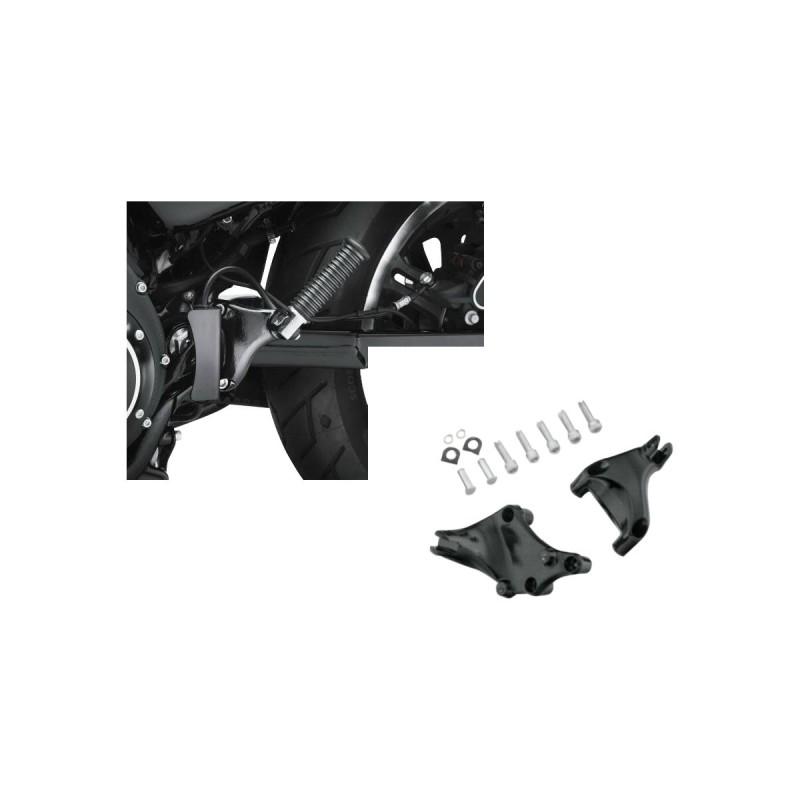 Sportster Passenger Peg Mounts Black, Anodized