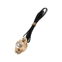 Deluxe Switch Housing Single button Brass Satin