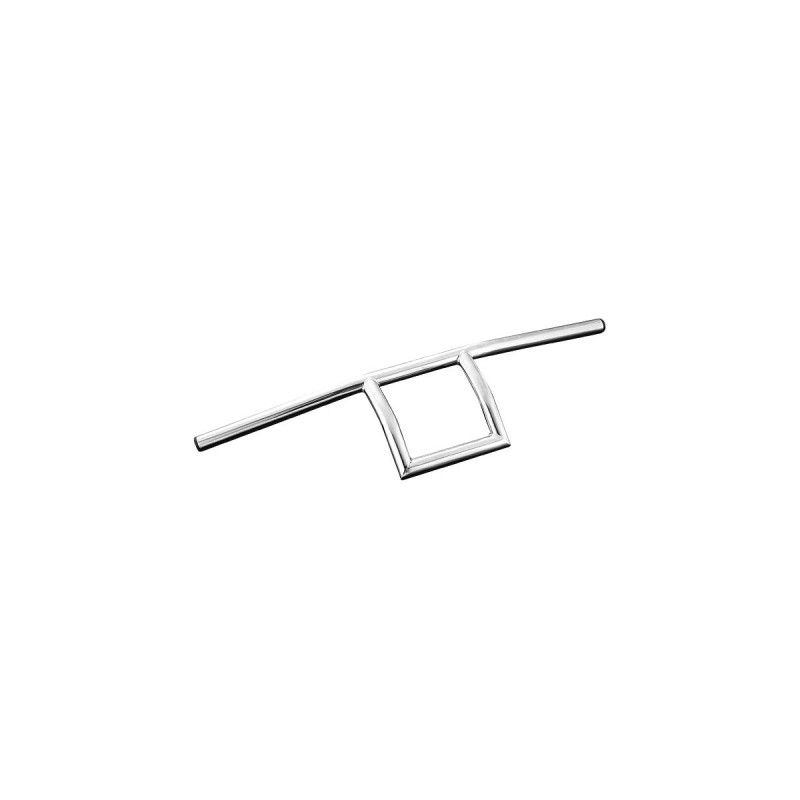 7/8" Square Handlebar Non-Dimpled 3-Hole Chrome