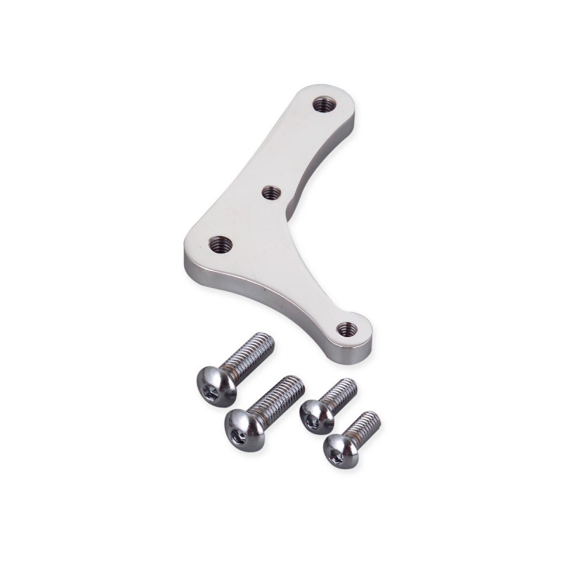 4 Piston Front Bracket, For 8,5" Rotor, Left and Right, Polished