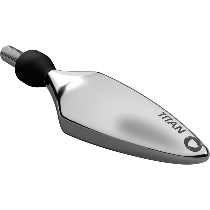 Micro Rhombus Titan LED Turn Signal Front Left/Rear Right Titanium Polished Clear LED