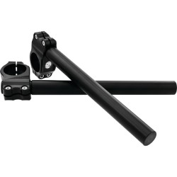 Clip-On Handlebar For 49mm Fork Tubes Dimpled Black Ops 1"