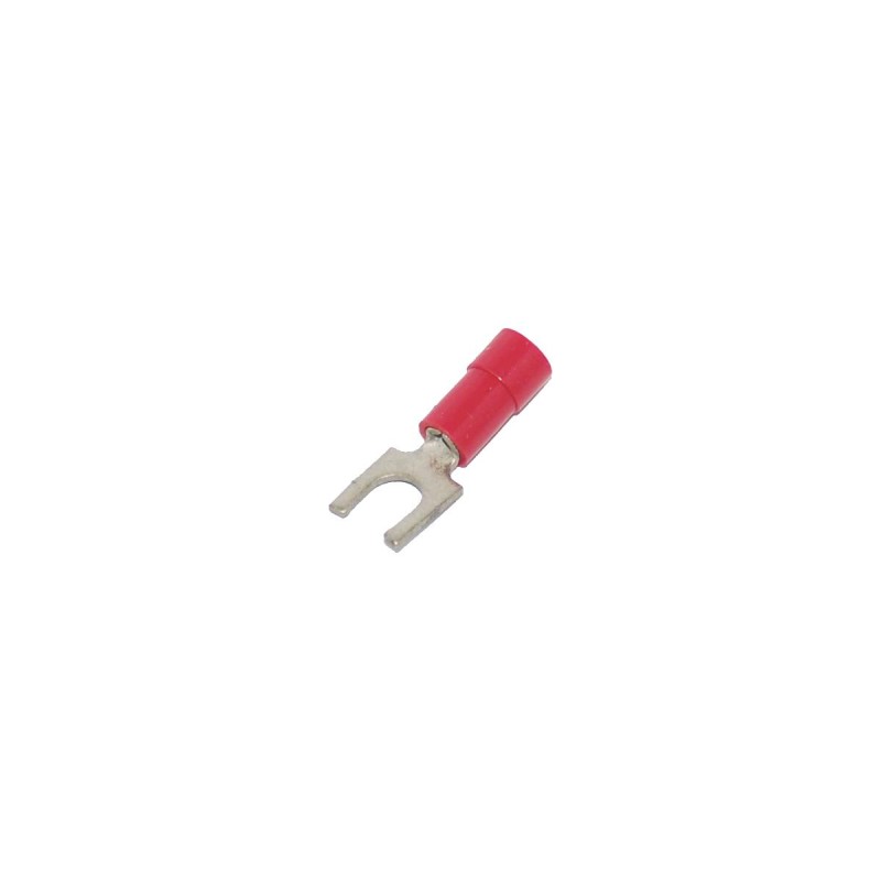 0,7-1,2 mm PVC Fork Terminal Red