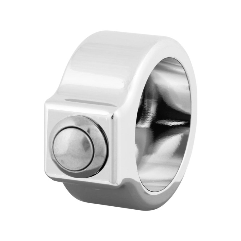 CCE, Switch Housing Kit, 1" Diameter Handle Bar, Single Button, Billet Aluminum, Chrome Switch Housing Single button