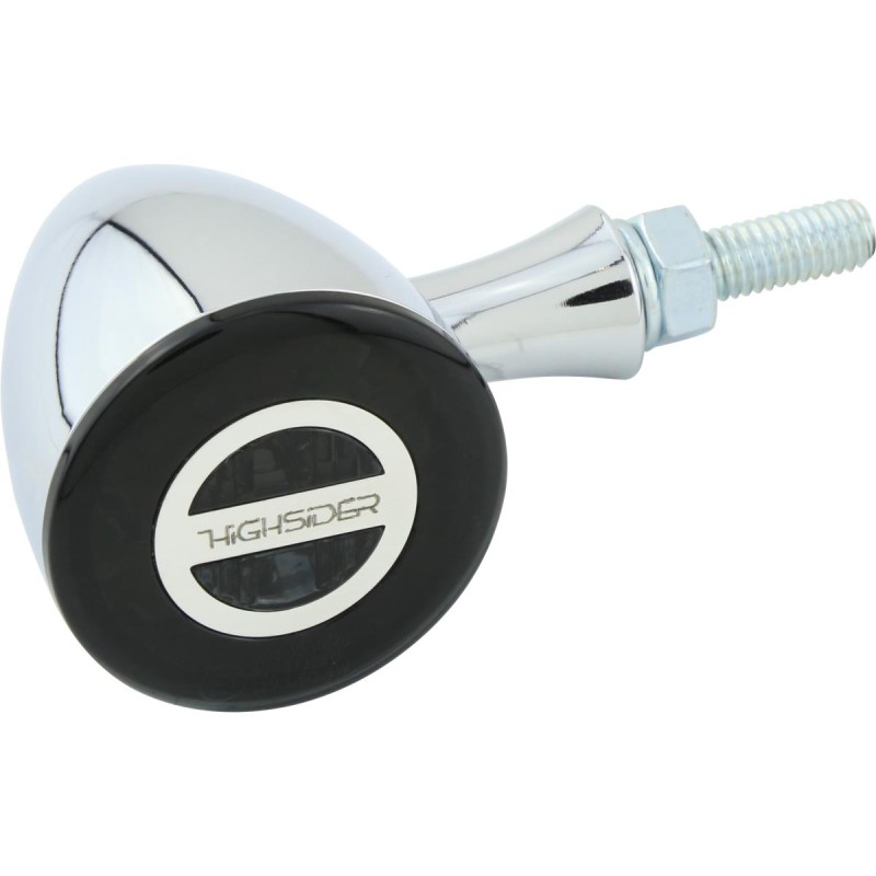 Rocket Bullet LED Turn Signal/Position Light Chrome Smoke LED