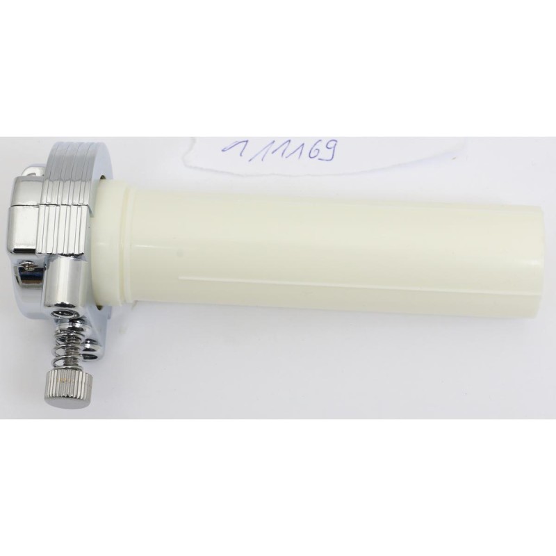 Throttle Clamp and Sleeve Assembly Chrome 1" Dual Cable