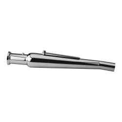 Trumpet Muffler Upswept Style, 20" long Chrome