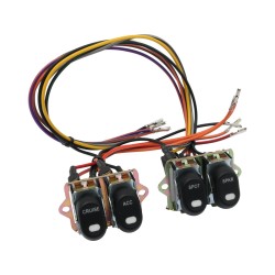 CCE, Rocker Switch Kit, Fairing- Handle Bar, Spot/Spkr/Cruise/Acc, Black Rocker Switch Kit Spot/Accessories/Speaker/Cruise