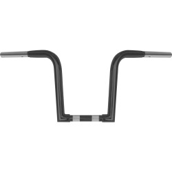 10 Chubby Outlaw `Z` Ape Handlebar Black Powder Coated 1 1/4" Throttle By Wire