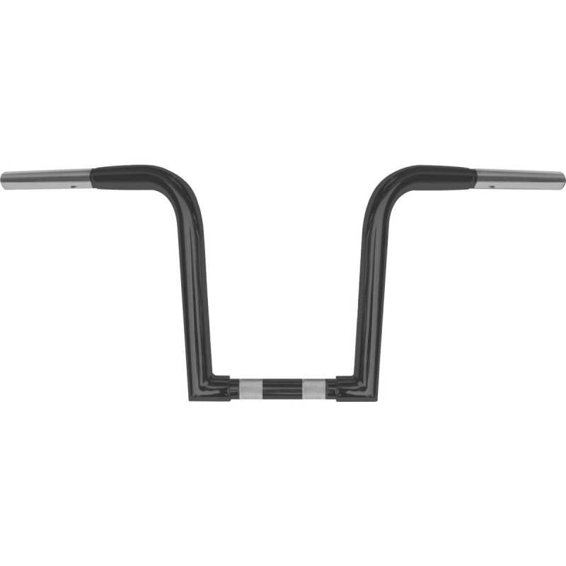 10 Chubby Outlaw `Z` Ape Handlebar Black Powder Coated 1 1/4" Throttle By Wire