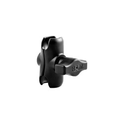 Double Socket Arm For 1" Rubber Balls Short Black Powder Coated 60.0 mm