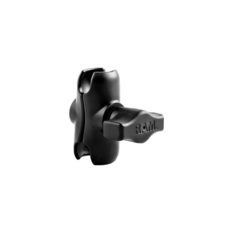 Double Socket Arm For 1" Rubber Balls Short Black Powder Coated 60.0 mm