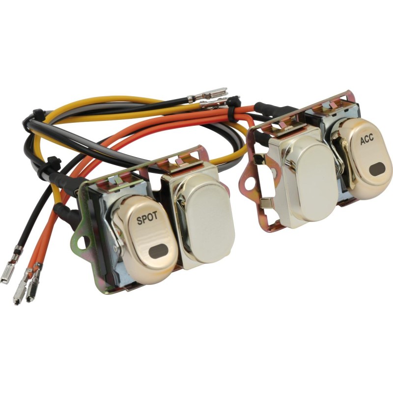 CCE, Rocker Switch Kit, Fairing- Handle Bar, Spot/Acc, Gold Rocker Switch Kit Spot/Accessories