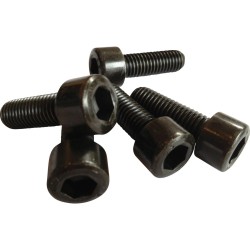 Cult-Werk, Triple Tree Bolts, Set Of Five, Black Triple Tree Screw Set