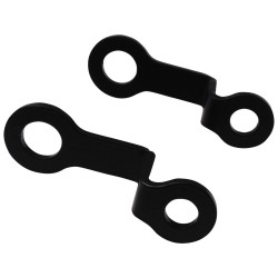 Rear Turn Signal Bracket Double angeled Black Powder Coated