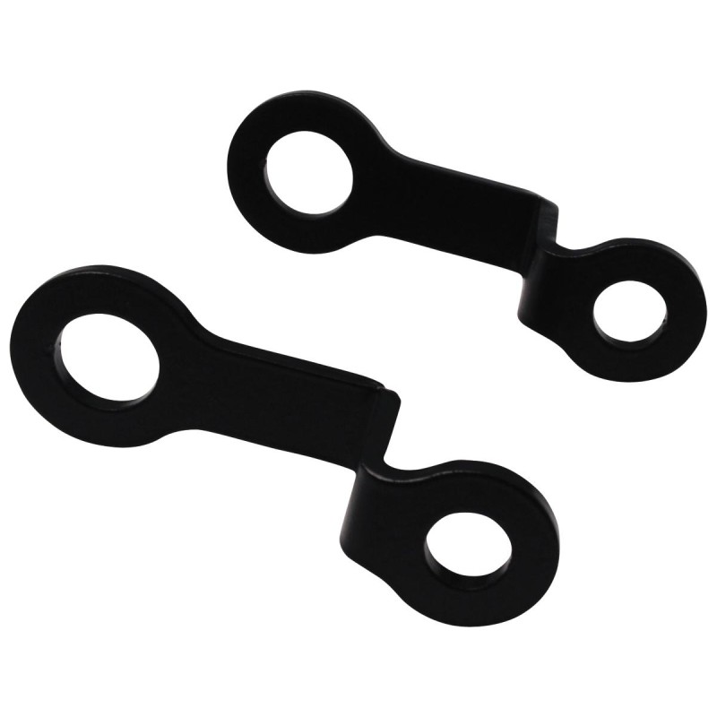 Rear Turn Signal Bracket Double angeled Black Powder Coated