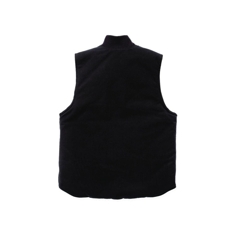 Relaxed Fit Firm Duck Insulated Rib Collar Vest