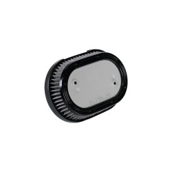 Oval Airbox Air Cleaner Kit Flat Black