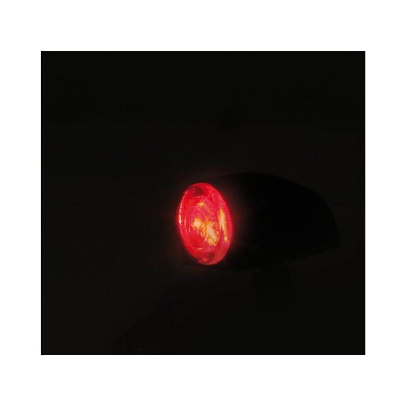 Proton Three LED Taillight LED, Tinted Lens, Black Metal Housing Black Reflector LED