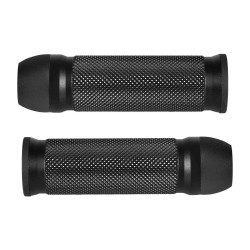 Phantom Base Grips for Internal Throttles by Müller Motorcycles Black Aluminium Ring Black Satin 1" Internal Throttle