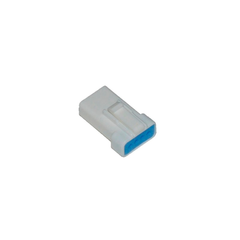 JST 4-Position Receptacle Connector with Wire Seal White