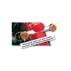 Short Steel Turn Signal Mounting Bar Short Chrome