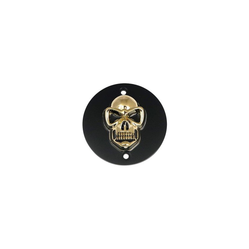 Skull Point Cover 2-hole, vertical Black Gold