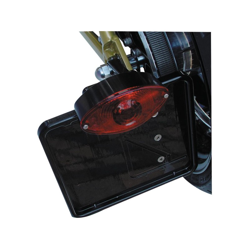 Side Mount License Plate Kit Size 230 x 200mm Black