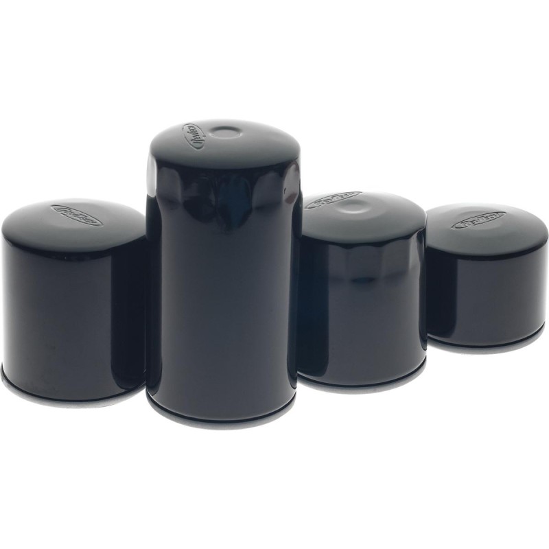 Long Evolution Engine High-Performance Oil Filter with Magnet Black