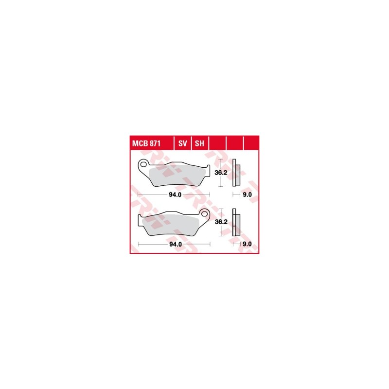 Organic Replacement Brake Pads