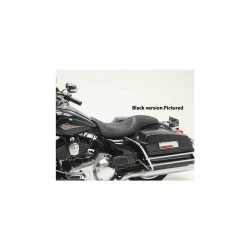 Horizontal Seat Black Dark Brown Alcantara Leather