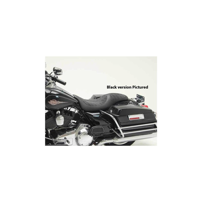 Horizontal Seat Black Dark Brown Alcantara Leather