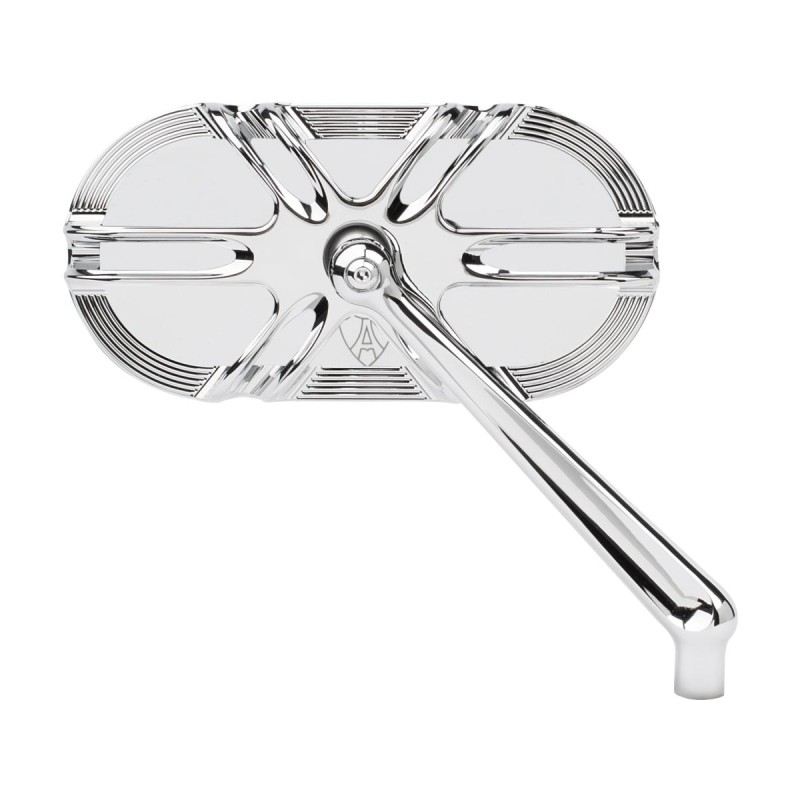 Deep Cut Caged Series Forget Billet Mirror Chrome Right