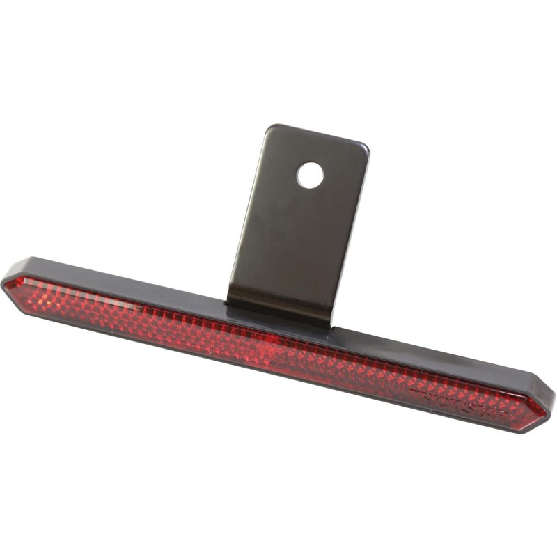 Slim Rectangular Reflector with Mounting Bracket Red