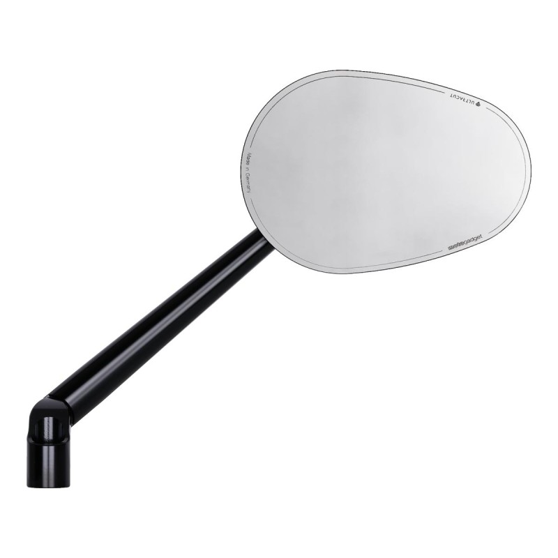 mo.view club Mirror Stem length: 150mm Black, Anodized