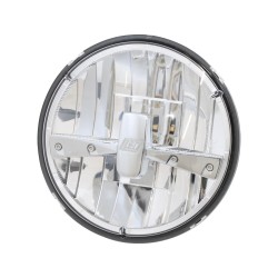 Type 3 7" LED Reflektor Scheinwerfereinsatz Chrome bulb shield Chrome Clear LED