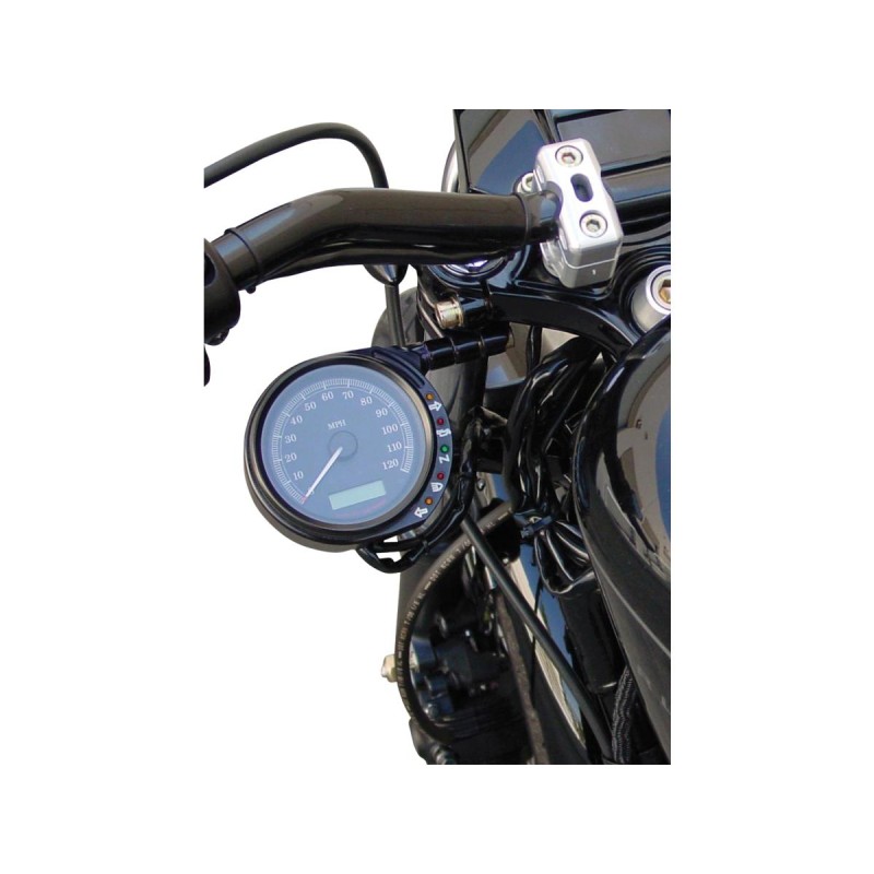 Sportster Speedometer Side Mount Bracket Black