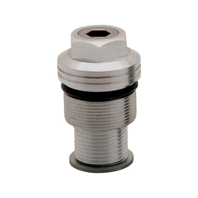 FORK PRELOAD ADJUSTERS 39MM Fork Preload Adjuster -20mm Polished