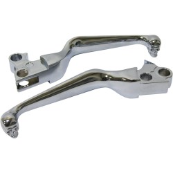 Skull Hand Control Replacement Lever Chrome Cable Clutch Clutch Side