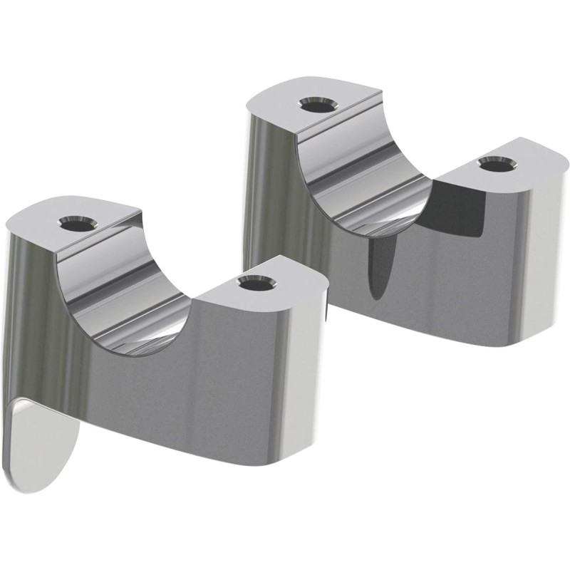 TC Breakout Flat -17 Risers 17 mm displaced forward, Height 33 mm Chrome 1 1/4"