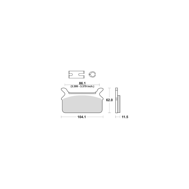 Organic Replacement Brake Pads