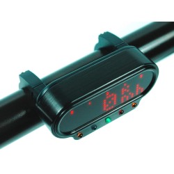 Motoscope Mini Combi Frame with Indicator Lights, Black Instrument Frame